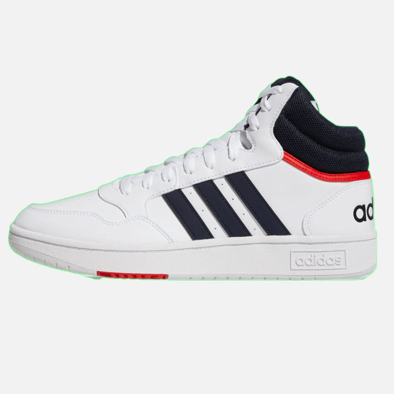 Tenis adidas Hoops 3.0 Mid White Vivid Red